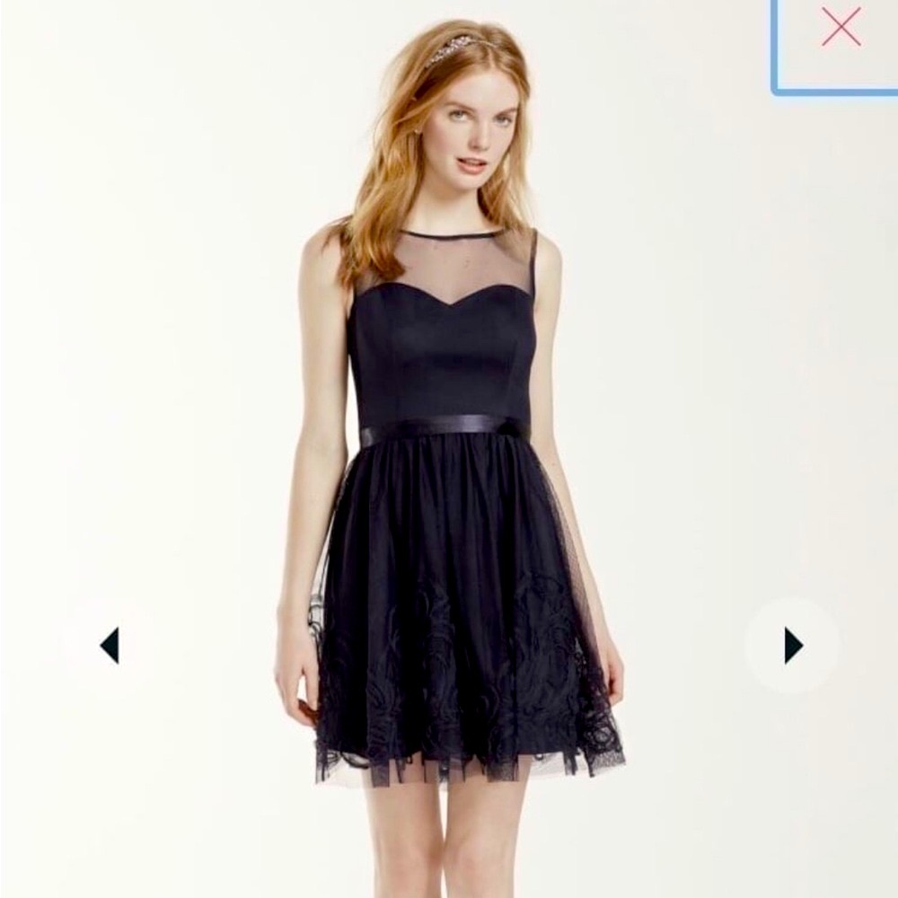 Eliza J Fit and Flare Blue Dress
